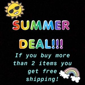 Buy more than 2 items and you get free shipping!!